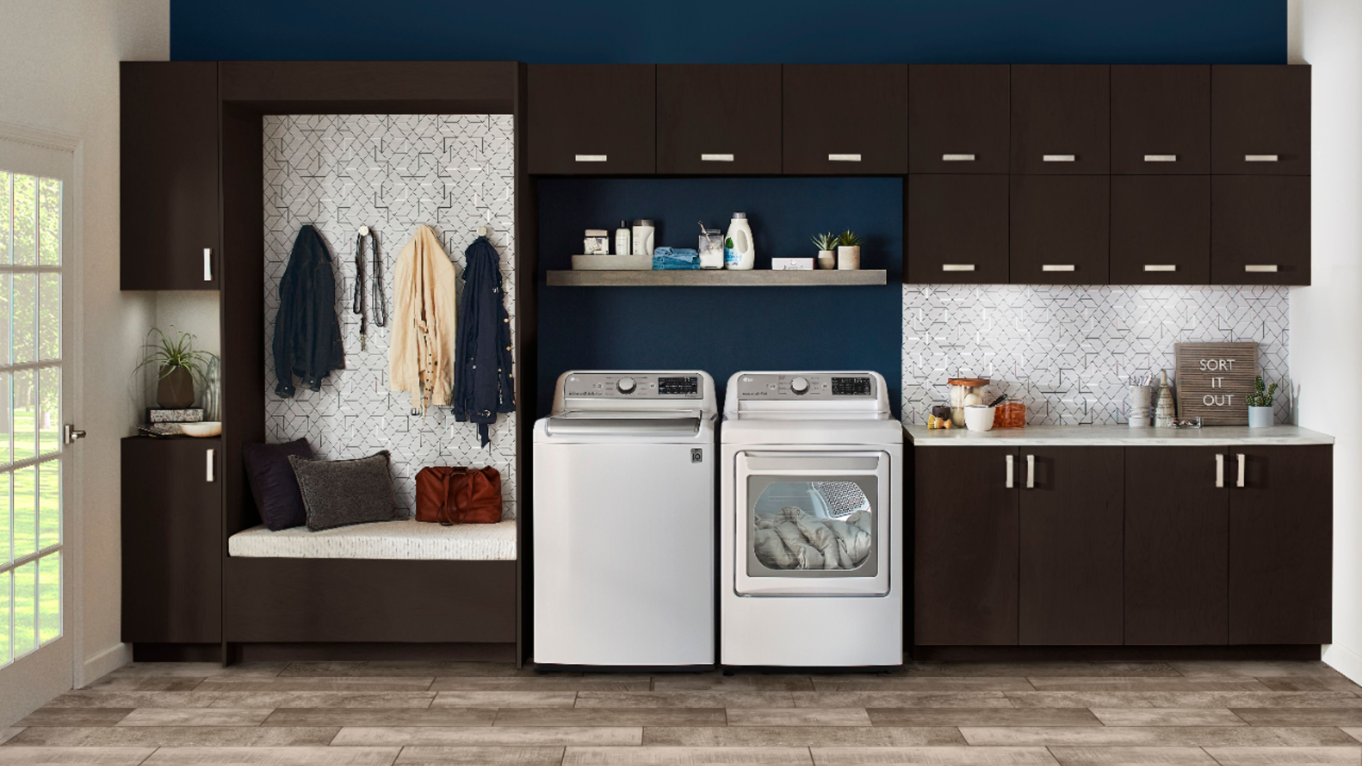 Image shows and LG washer