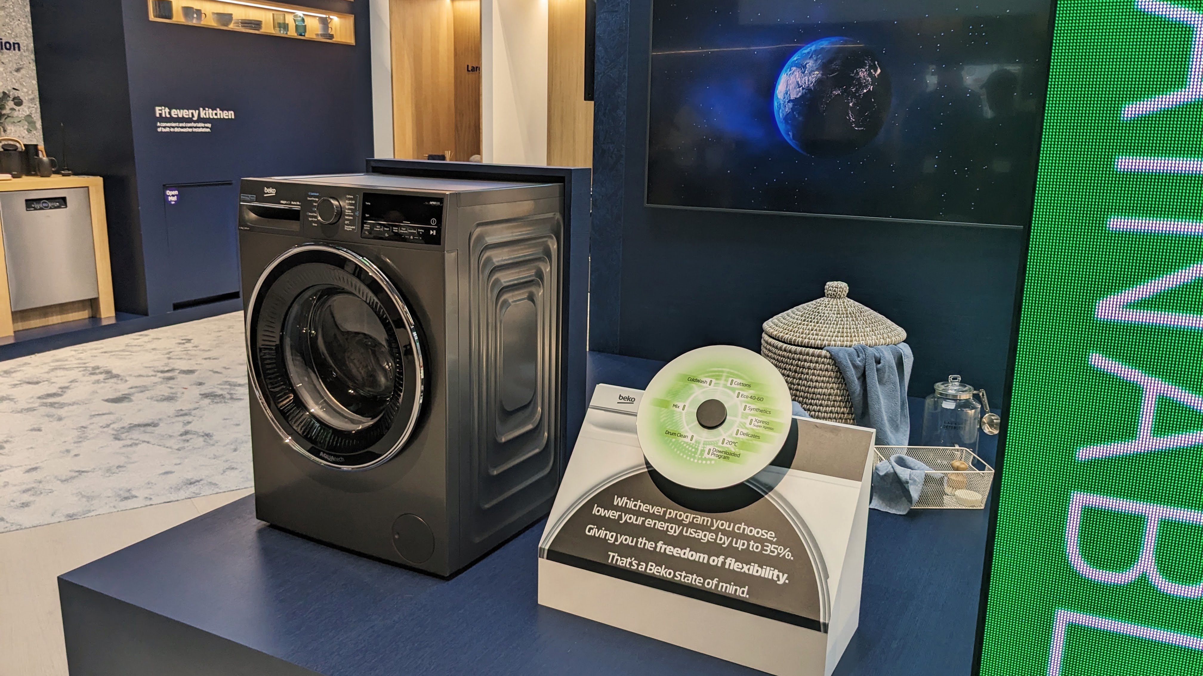 Beko washer with new energy saving features