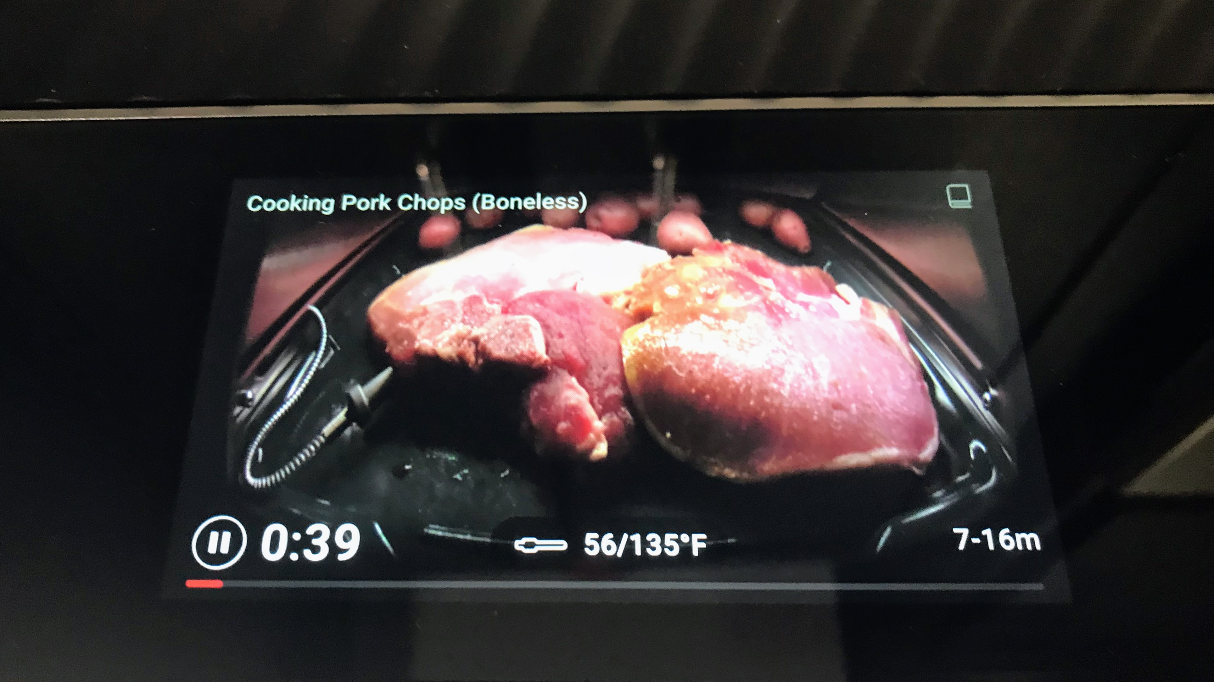 Brava Glass Oven being tested in writer's home
