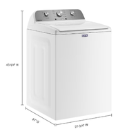 Maytag  MVW4505MW High-Efficiency Agitator Top-Load Washer
